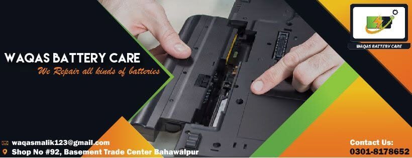 Laptop battery being fitted at Waqas Battery Care